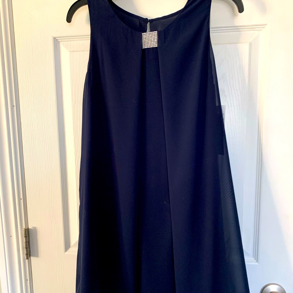Gorgeous navy knee length cocktail dress